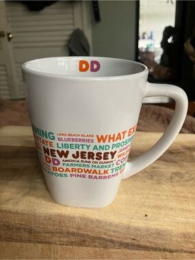 Dunkin Donuts New Jersey Themed Collectible Ceramic Mug